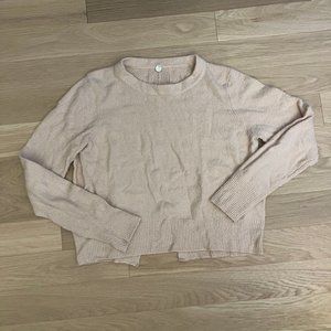Light Pink Margaret O'Leary Cropped Sweater.